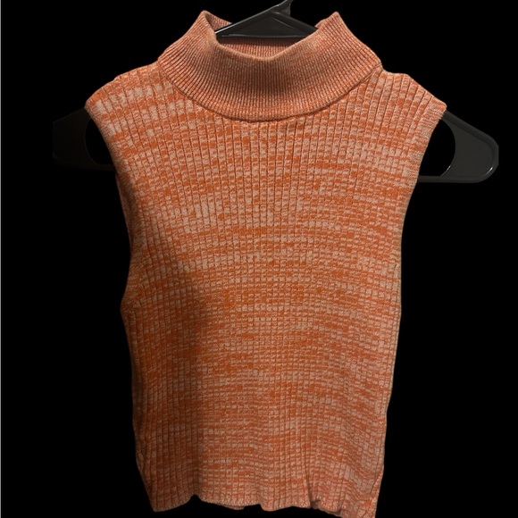 Forever 21 Tops - Forever 21 Orange Knit Turtleneck